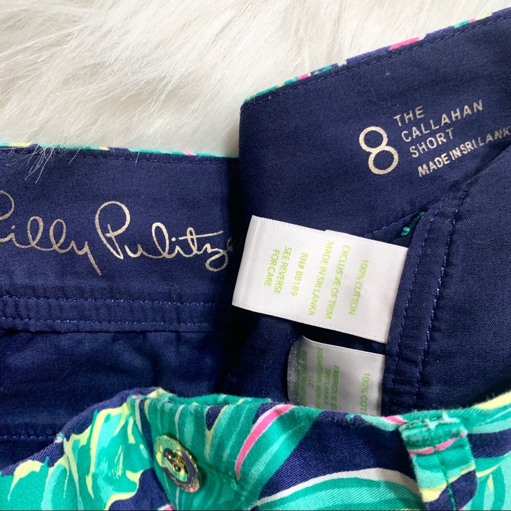 SOLD-Lilly Pulitzer Beachy Floral Print Shorts - Picture 4 of 6